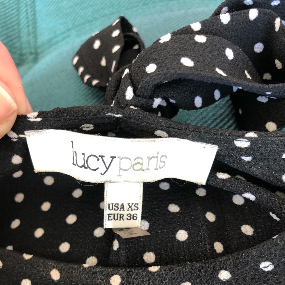 Lucy Paris polka dot blouse